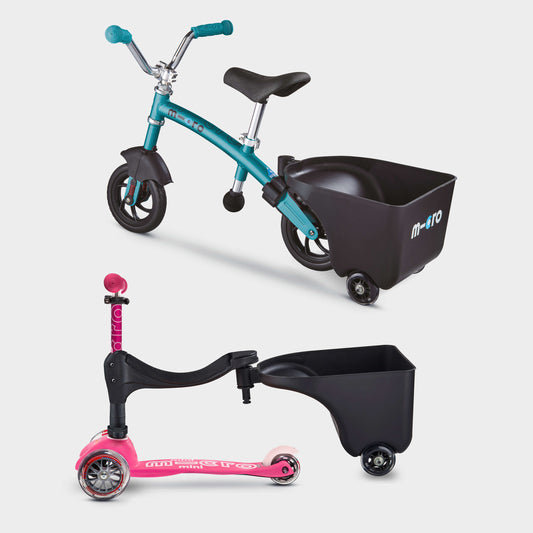 Mini Micro 3in1, Mini 2 Go or Micro Balance Bike Trailer: Black