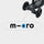 Mini Micro Logo Sticker: Black