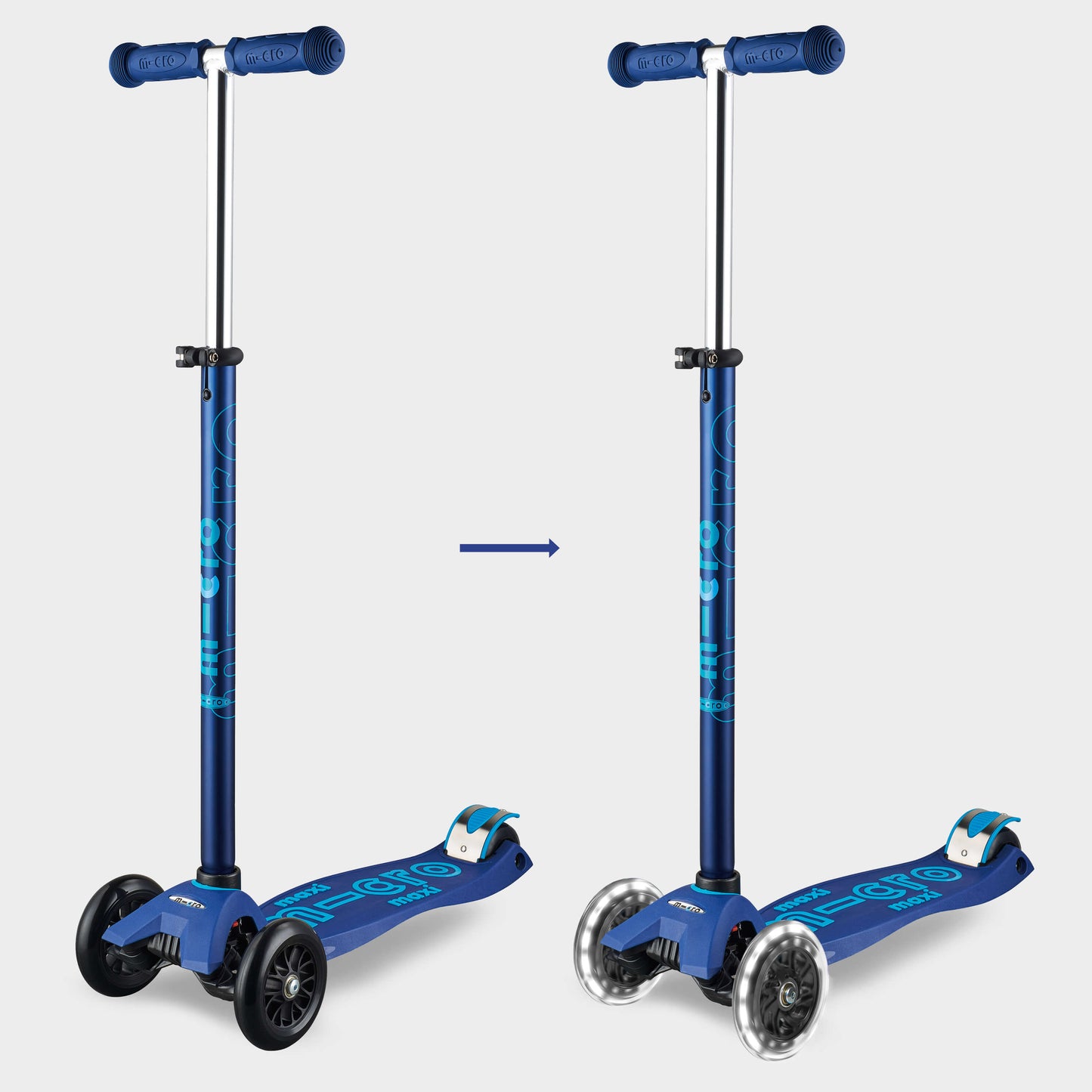 Maxi Micro LED Front Wheels: Light up