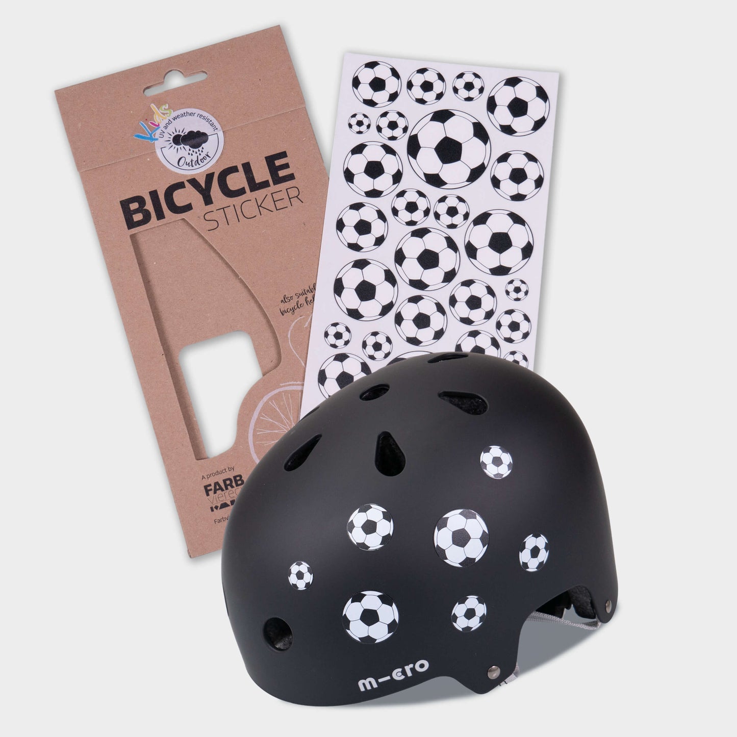 Scooter, Bike and Accessory Stickers Pack of 29 Stickers: Football