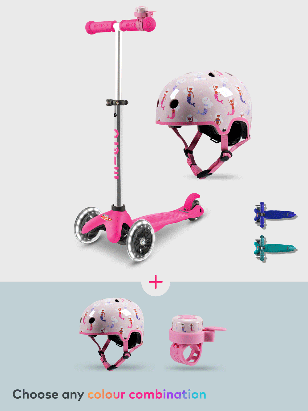 Mix and Match Mini Plus, Printed Helmet and Printed Bell