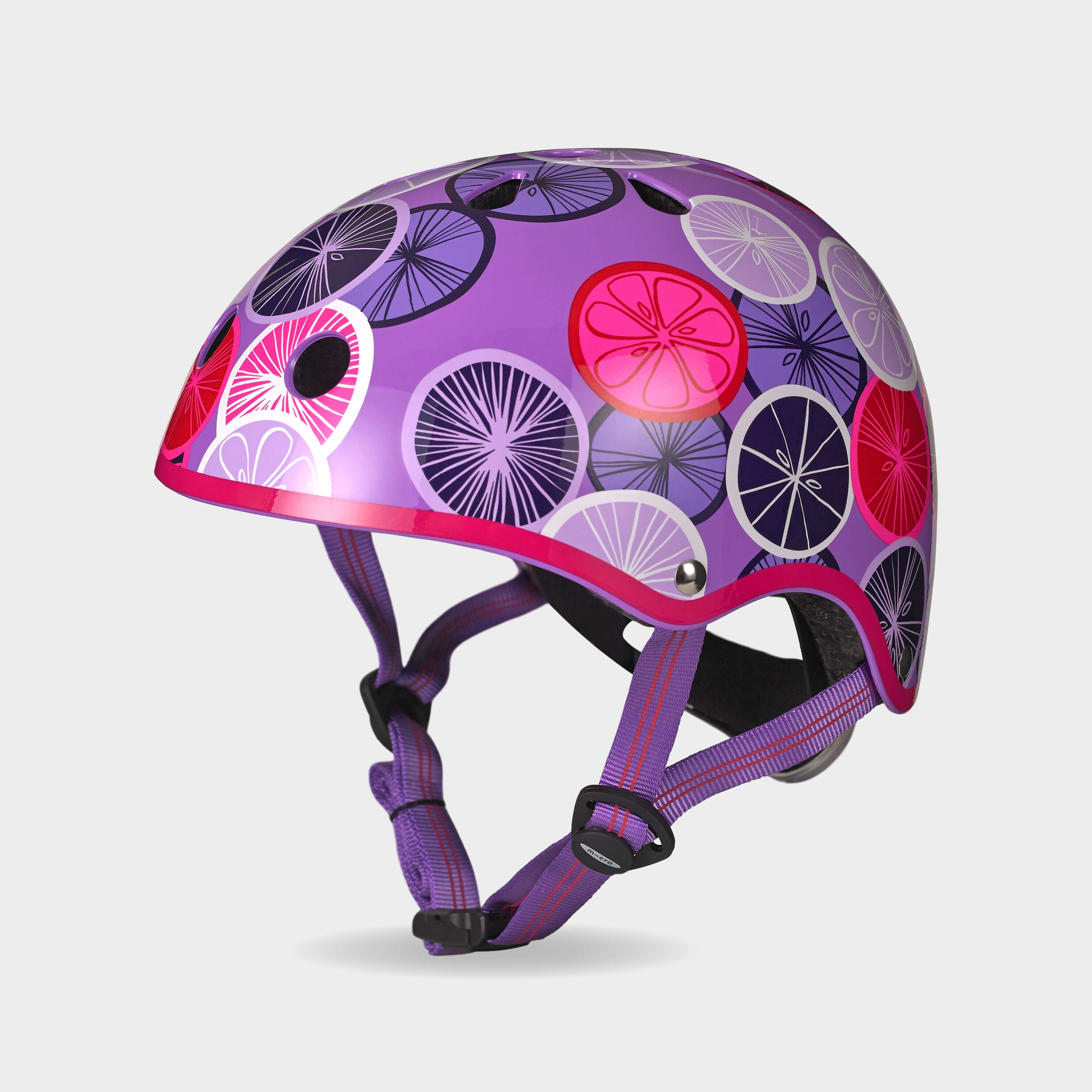 Micro Children's Deluxe Helmet Purple Medium 55-58Cm 