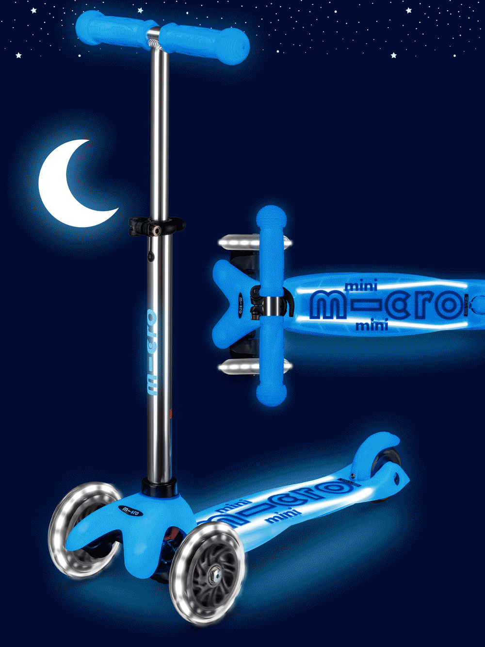 Mini Micro Scooter Light up & Glow Scooter
