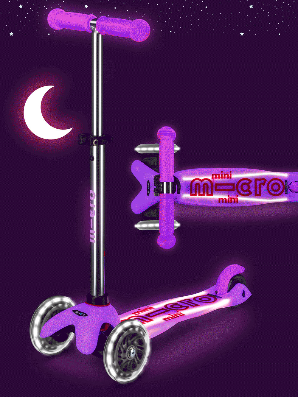 Mini Micro Scooter Light up & Glow Scooter