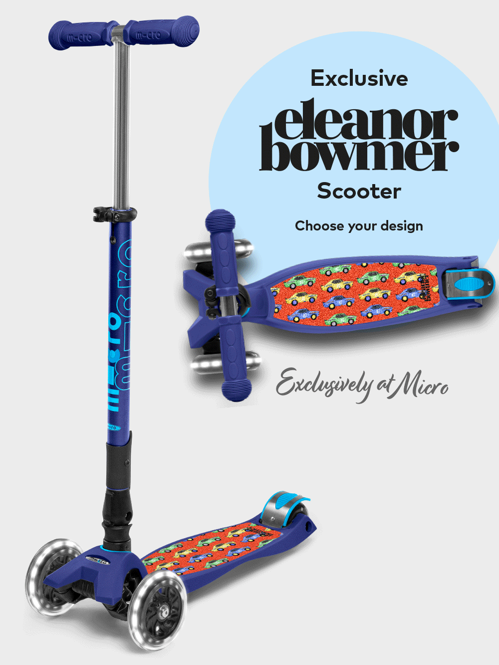 Personalised Maxi Micro Scooter Navy: CONFIGURABLE