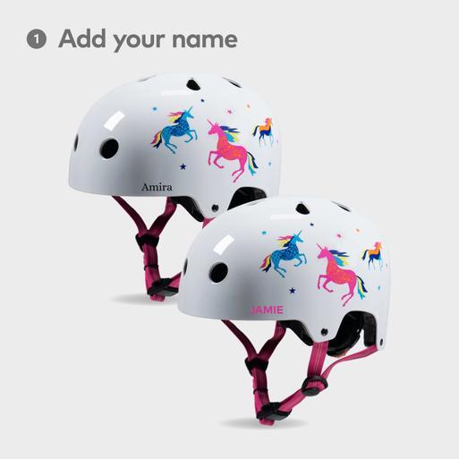 Kids unicorn hot sale bike helmet
