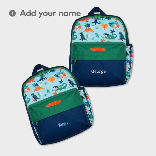 Personalised hotsell dinosaur backpack